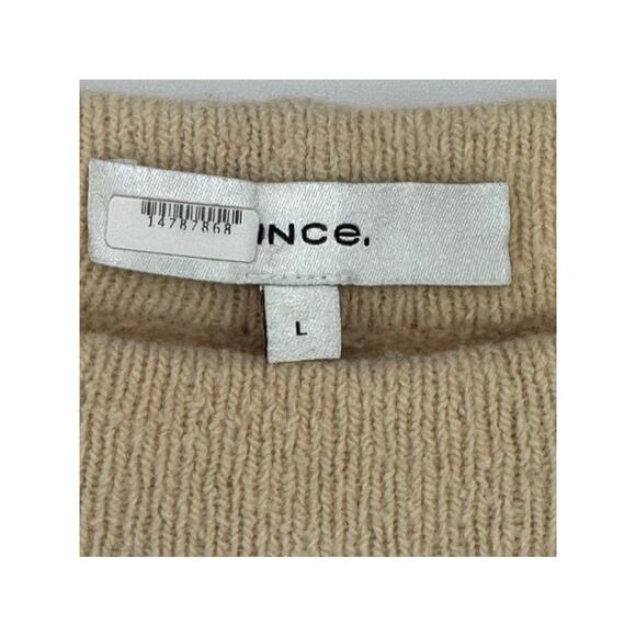Vince Wool Blend Wide Leg Pants Cropped Oatmeal Beige Cozy Comfy Stretch… - Picture 5 of 13